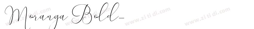 Moranga Bold字体转换